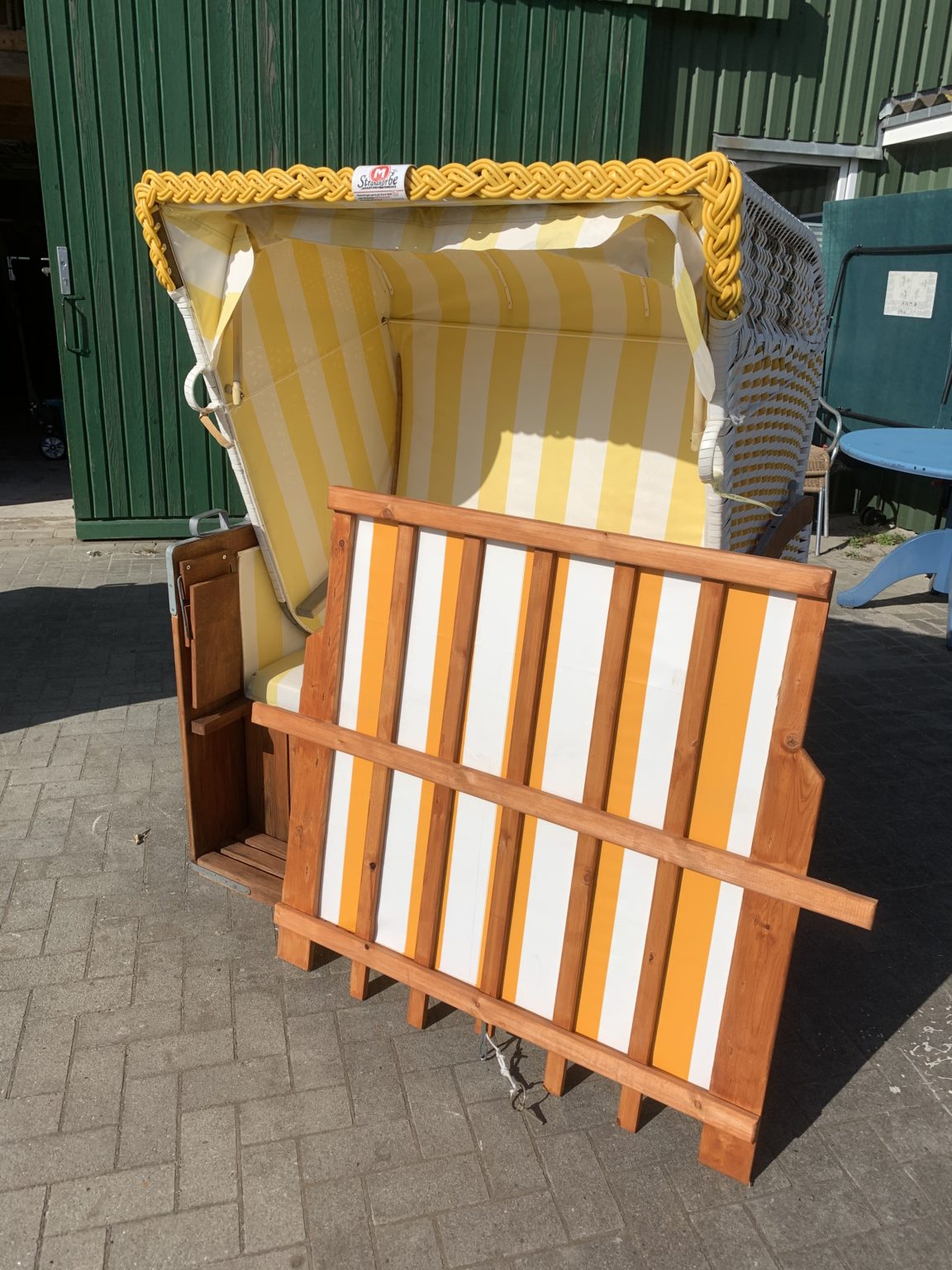 StrandkorbzubehörSchutzgitter mit Bespannung Strandkörbe Martinen