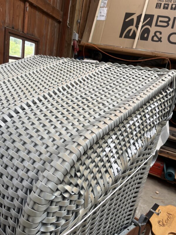 Strandkorb gebraucht -M129-silber – Bild 6