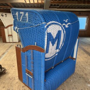 Strandkorb-M171-gebraucht- blau
