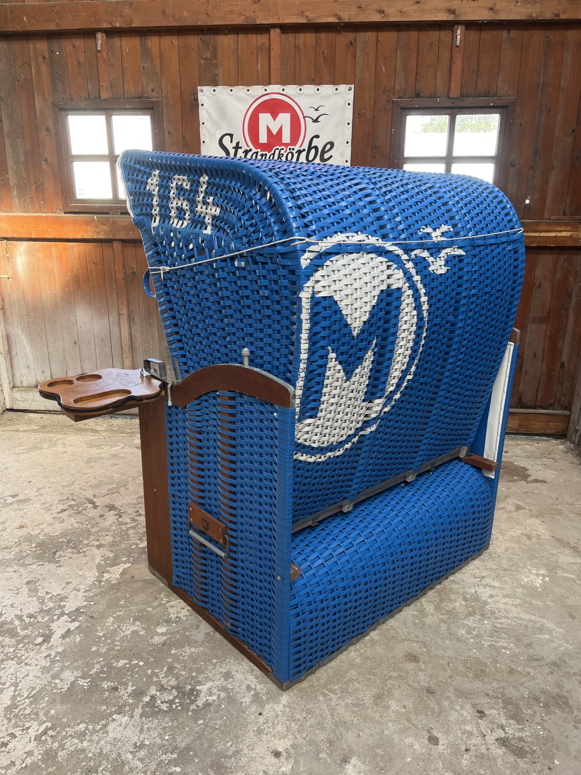 Strandkorb-M164gebraucht- blau ( – Bild 4