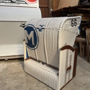 Strandkorb-gebraucht-M66-weiß