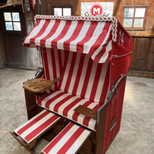 Strandkorb-gebraucht-M14-rot